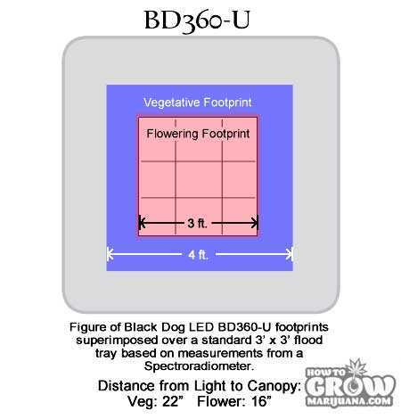 Black-Dog-LED Universal-Series-BD360-U-Footprint