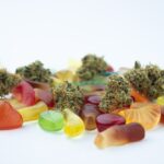 cannabis buds with gummies