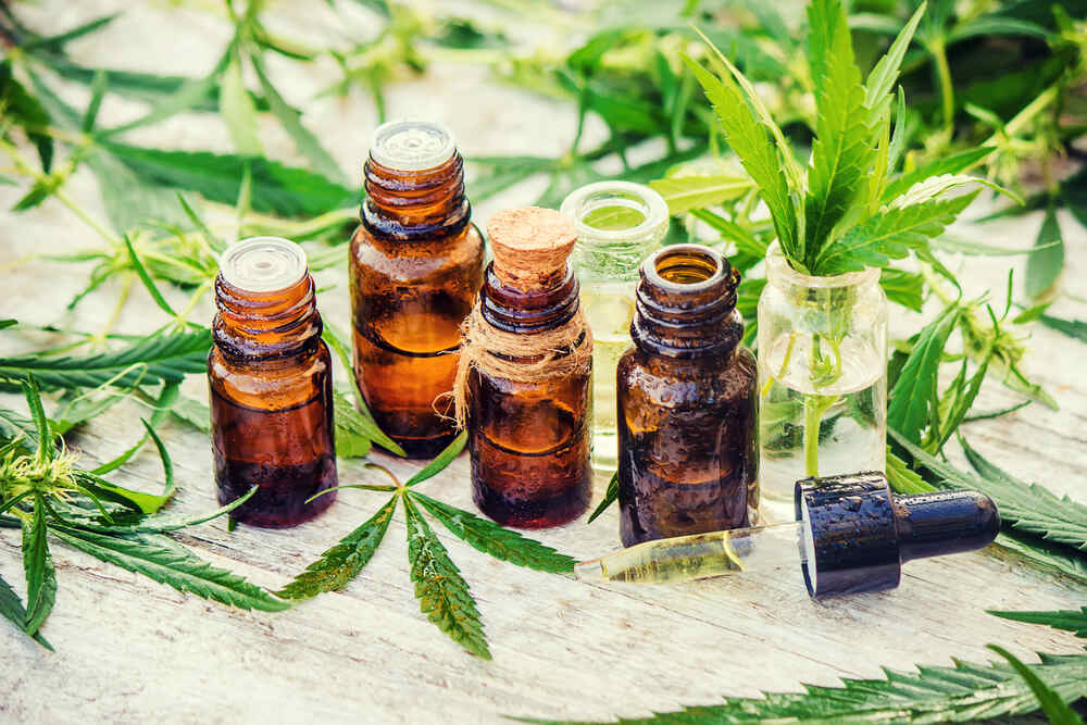 cannabis tinctures bottles