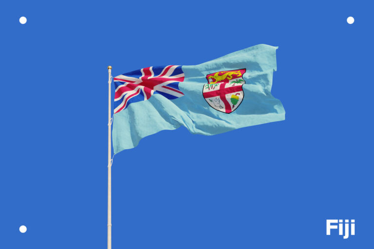 A Fiji flag