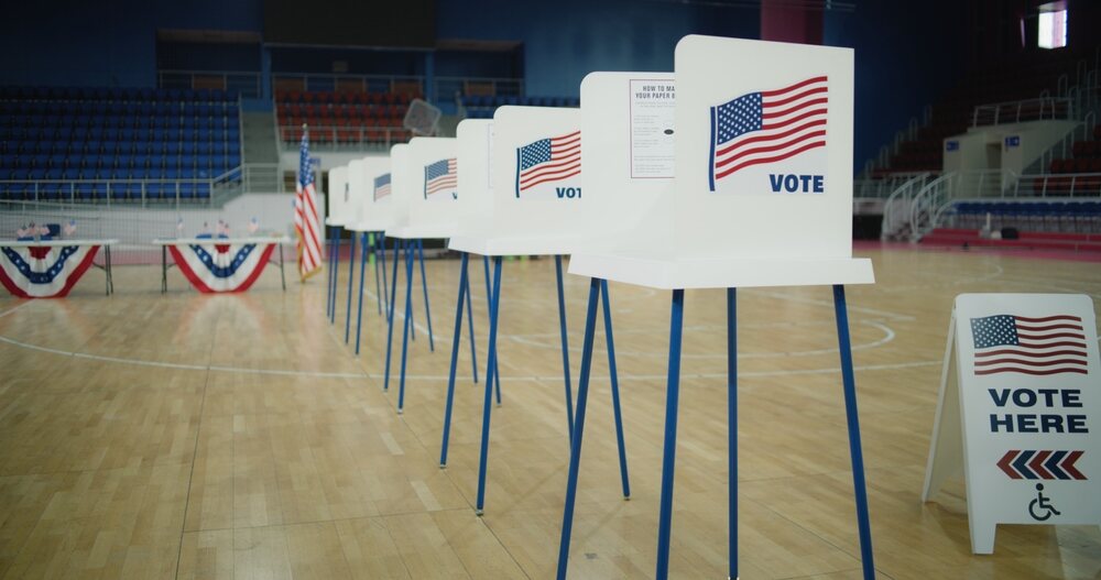 US Polling booths